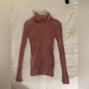 White House Black Market Ribbed Turtleneck Sweater